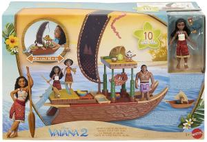 Image La Pirogue de Vaiana Mattel JBT78 Disney - Coffret Transformable à 17,39€ [via 40% en Cagnotte]