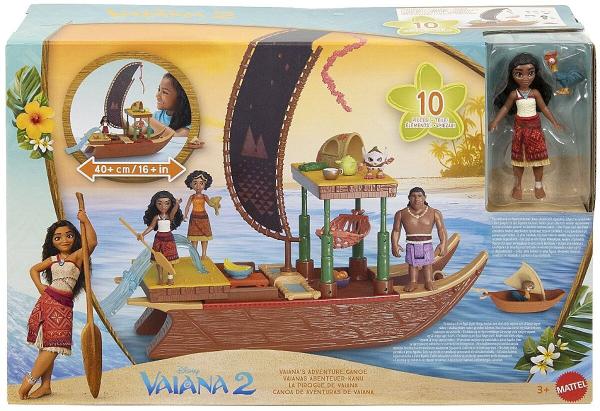 Image La Pirogue de Vaiana Mattel JBT78 Disney - Coffret Transformable à 17,39€ [via 40% en Cagnotte]