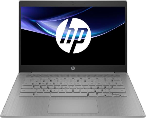 Image PC Portable 14" FHD HP 14a-ne1002sf Chromebook (N4500, RAM 4Go, SSD 64Go) - Gris à 149€