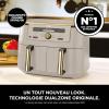 Image Air Fryer NINJA Dual Zone Max  DZ400EUSTGD - Double Compartiments - Stone/Or à 149,98€