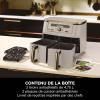 Image Air Fryer NINJA Dual Zone Max  DZ400EUSTGD - Double Compartiments - Stone/Or à 149,98€