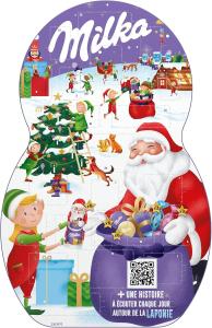 Image Calendrier de l'Avent Milka - Assortiment de 26 Chocolats - 213g à 12,30€