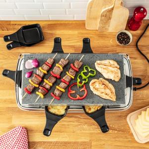 Image Raclette 2-en-1 Tefal PR620D12 Pierrade Gourmet - Pierre - Grios à 89,99€