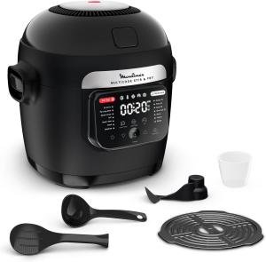 Image Combiné Multicuiseur et Airfryer Moulinex MZ7408F0 Multicook Stir&Fry - Noir à 199,99€