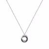 Image Collier Femme CLEOR - Argent 925/1000 Blanc et Céramique Noire à 57€