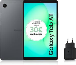Image Tablette Android 8.7" Samsung Galaxy Tab A11 - 64Go + Chargeur 25W à 139,98€ [+ODR 30€]