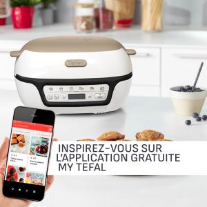 Image Machine à gâteau intelligente Tefal KD804910 Cake Factory - Blanc/Beige à 99,99€