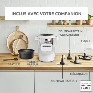 Image Robot cuiseur Moulinex HF8408F1 Companion - 3L - Gris à 399,99€