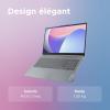 Image PC Portable 15.6'' FHD Lenovo 15IAN8 IdeaPad Slim 3 (Celeron, RAM 4Go, SSD 128Go) Win 11 - Gris à 219,99€