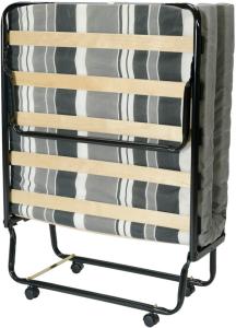 Image Lit Pliant Avec Matelas Mousse Sedac-Meral M8 - 80x190 - Noir à 75€