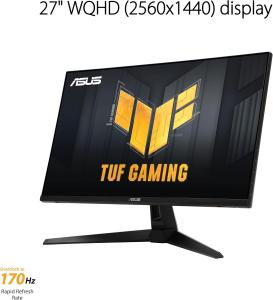 Image Moniteur PC 27" 2k ASUS VG27AQA1A TUF Gaming - 170Hz,1ms - Noir à 159€