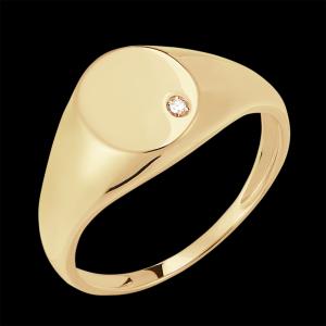 Image Bague Or Diamant CLAIR OBSCUR Nº 11 - 9 Carats - Jaune à 590€