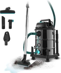 Image Aspirateur Vertical Filaire Cecotec Conga Rockstar Wet & Dry Steel Pro Tool - 30L, 1600W - Noir à 53,90€