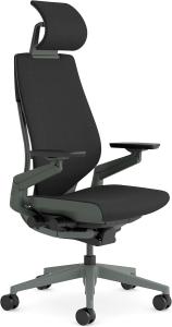 Image Chaise de bureau Steelcase JN6K5 Gesture - 3D Live Back - Noir Onyx/Gris à 991,99€