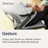 Image Chaise de bureau Steelcase JN6K5 Gesture - 3D Live Back - Noir Onyx/Gris à 991,99€