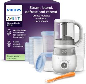 Image Coffret Robot cuiseur-vapeur et mixeur Philips Avent SCF883/20 - Blanc à 109,99€