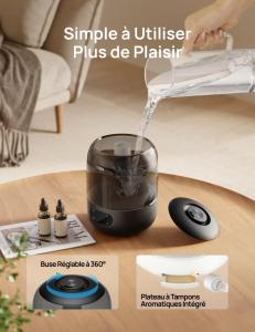Image Humidificateur d'air bébé Dreo DR-HHM006 - 3L - Noir à 42,49€