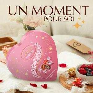 Image Boîte Chocolat Coeur Lindt LINDOR - 160g à 5,25€
