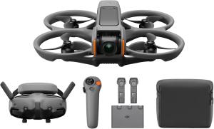 Image Pack Drone FPV 4K DJI Bundle Fly More Avata 2 - 3 Batteries, Goggles3 et RC Motion3 - Gris à 849,99€