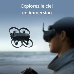Image Pack Drone FPV 4K DJI Bundle Fly More Avata 2 - 3 Batteries, Goggles3 et RC Motion3 - Gris à 849,99€