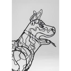 Image Déco Chien en Fil de Fer Kare Design Wire - H36, L31, l13cm - Noir à 34,98€