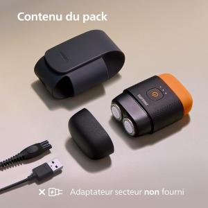 Image Rasoir Philips S595/05 série 500 - Noir/Orange à 59,99€