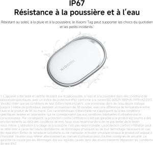 Image Traqueur Bluetooth Xiaomi Smart Tag - IP67 - Blanc à 14,99€