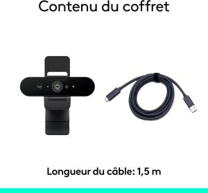 Image Webcam Logitech Brio 4K - Graphite à 104,49€