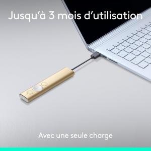 Image Télécommande de présentation Logitech Spotlight Presentation Remote - Or à 89,99€