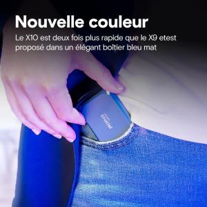 Image Disque SSD Externe Crucial X10 2To - Bleu à 179,99€