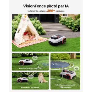 Image Robot Tondeuse NAVIMOW Segway i208 LiDAR - Gris à 1099€