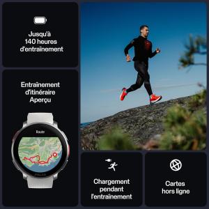 Image Montre sport Polar Vantage V3 - Argent-Abricot à 313,40€