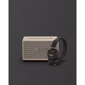 Image Enceinte Bluetooth Marshall Acton III + Casque Major IV - Noir à 299€