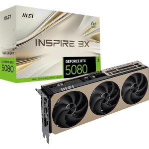 Image Carte graphique MSI GeForce RTX 5080 Inspire 3X OC - Noir à 1329,99€