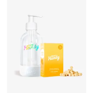 Image Pack 2 Bouteille & Recharge douche rechargeable Merci Handy Hello Sunshine - 200ml à 7,50€