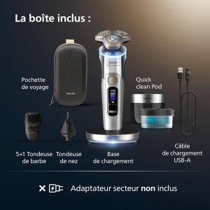 Image Rasoir électrique Philips i9000 Prestige Ultra XP9404/38 - Noir à 329,98€