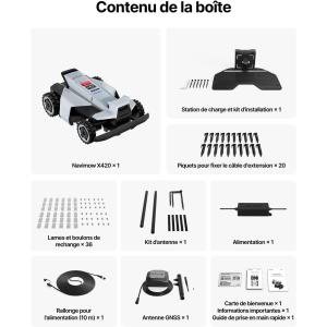 Image Robot tondeuse NAVIMOW X420 - Gris à 2 499,00€