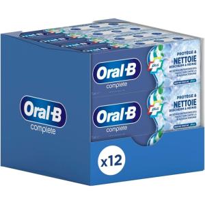 Image Pack 12 Dentifrice Oral-B Complete Plus Protège et Nettoie - Menthe fraîche à 18,48€