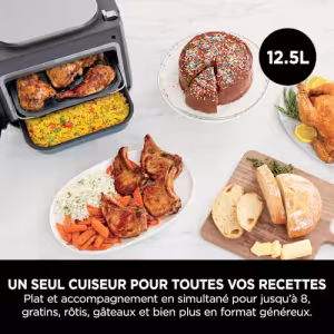 Image Multicuiseur Ninja Combi SFP700EU - Gris/Noir à 219,99€