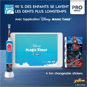 Image Brosse à dents électrique Oral-B Pro Kids Spider-Man - Spiderman à 21,50€