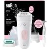 Image Epilateur Electrique Femme Braun Silk·épil 5 - Flamant Rose/Blanc à 99,99€