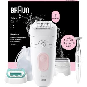 Image Epilateur Electrique Femme Braun Silk·épil 5 - Flamant Rose/Blanc à 99,99€