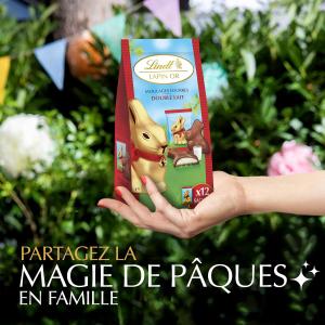 Image Chocolat Lindt Lapin Or 130g - Double Lait à 5,47€