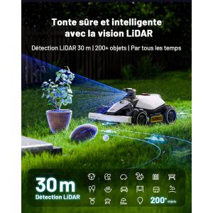 Image Robot tondeuse Mammotion LUBA Mini AWD LiDAR - Blanc - 1 399,01€