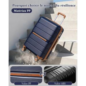 Image Valise British Traveller L 101L - Marine à 77,16€