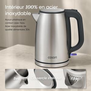 Image Bouilloire COSORI 1,7L 2200W - Argent à 26,59€