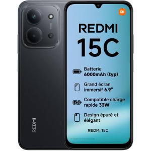 Image Smartphone XIAOMI Redmi 15C - Noir à 119,00€