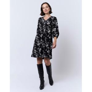 Image Robe courte imprimée RDERI557 - Noir - 40,00€