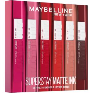 Image Coffret rouges à lèvres Maybelline Superstay Matte Ink - Coffret à 28,04€