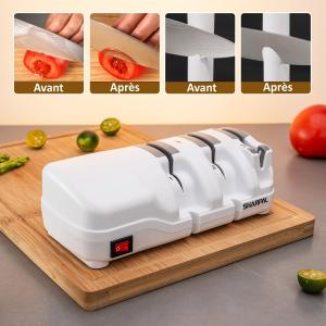 Image Aiguiseur de couteaux SHARPAL 198H - Blanc à 59,29€